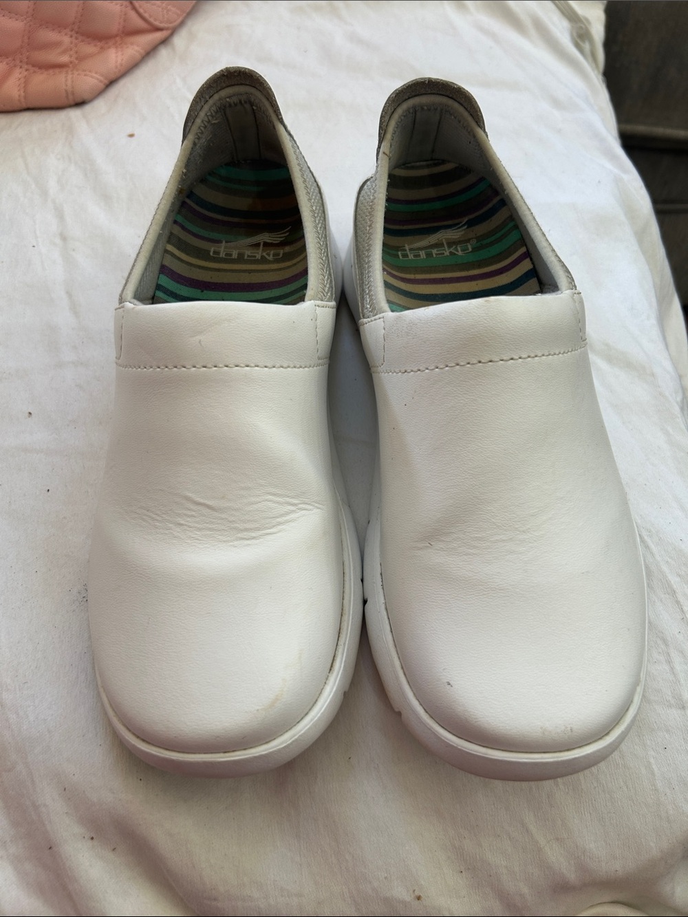 DANSKO 37 White Slip-On Comfort Shoes